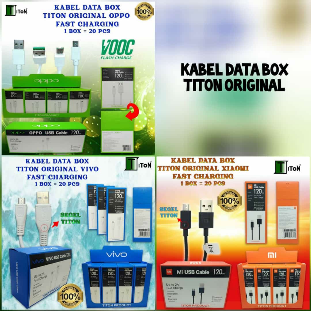 KABEL DATA BOX TITON ORIGINAL FAST CHARGING